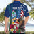 Personalised United States And Guam Hawaiian Shirt USA Eagle With Guahan Seal Tropical Vibes