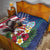 Personalised United States And Guam Quilt USA Eagle With Guahan Seal Tropical Vibes