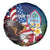 Personalised United States And Guam Spare Tire Cover USA Eagle With Guahan Seal Tropical Vibes