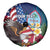 Personalised United States And Guam Spare Tire Cover USA Eagle With Guahan Seal Tropical Vibes