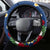 Personalised United States And Guam Steering Wheel Cover USA Eagle With Guahan Seal Tropical Vibes