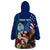 Personalised United States And Guam Wearable Blanket Hoodie USA Eagle With Guahan Seal Tropical Vibes