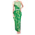 Aloha Hawaii Molokai Island Tank Maxi Dress Hibiscus Tribal Honu Hawaiian Tattoo Green