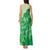 Aloha Hawaii Molokai Island Tank Maxi Dress Hibiscus Tribal Honu Hawaiian Tattoo Green