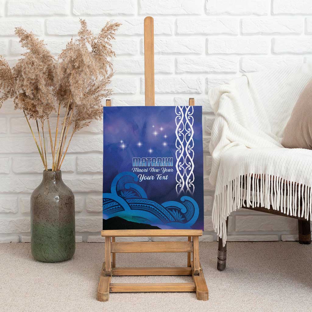 Personalised Matariki New Zealand Canvas Wall Art Maori New Year Galaxy Koru Pattern LT14 - Polynesian Pride