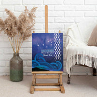 Personalised Matariki New Zealand Canvas Wall Art Maori New Year Galaxy Koru Pattern LT14 - Polynesian Pride