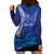 Personalised Matariki New Zealand Hoodie Dress Maori New Year Galaxy Koru Pattern