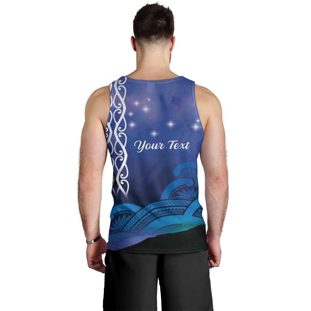 Personalised Matariki New Zealand Men Tank Top Maori New Year Galaxy Koru Pattern LT14 - Polynesian Pride