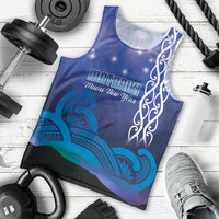Personalised Matariki New Zealand Men Tank Top Maori New Year Galaxy Koru Pattern LT14 - Polynesian Pride