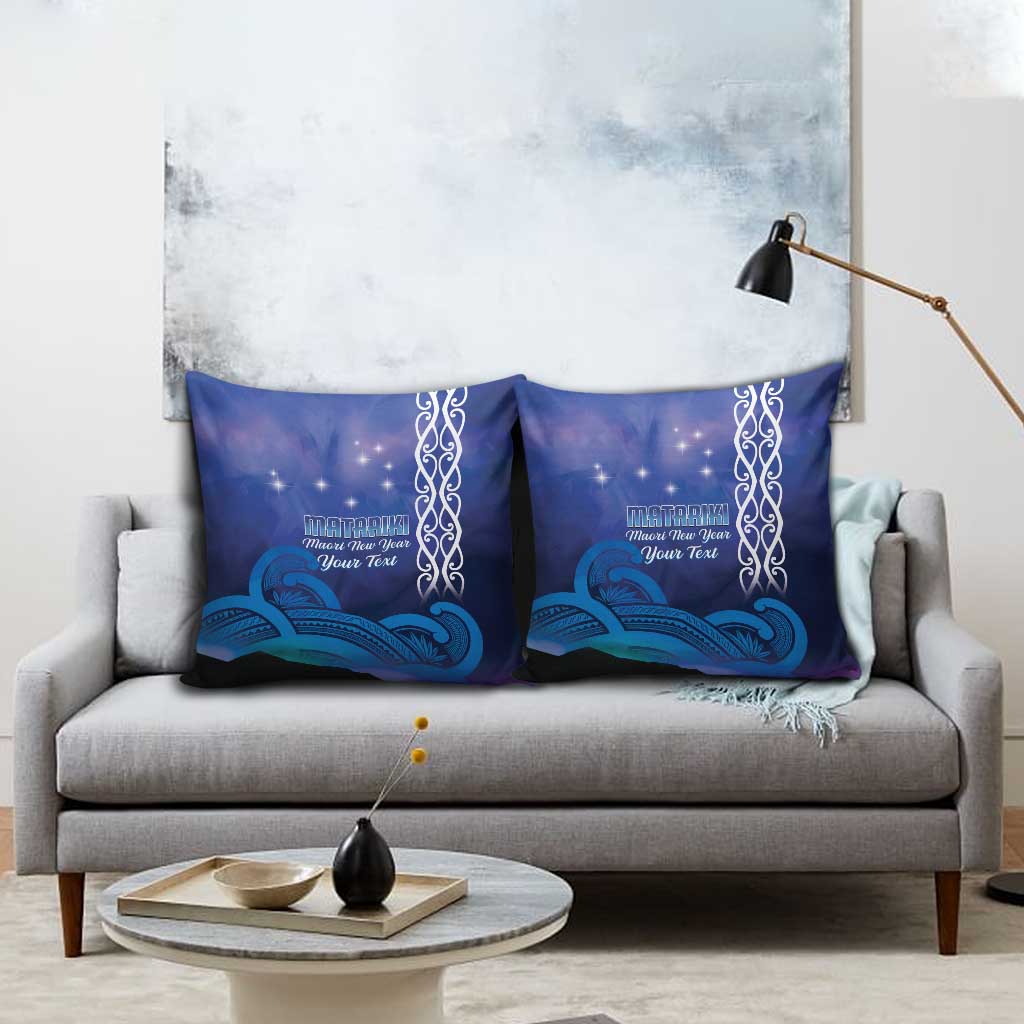 Personalised Matariki New Zealand Pillow Cover Maori New Year Galaxy Koru Pattern LT14 - Polynesian Pride