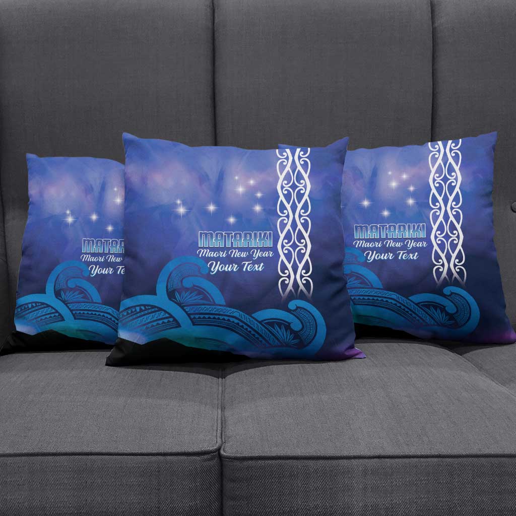 Personalised Matariki New Zealand Pillow Cover Maori New Year Galaxy Koru Pattern LT14 - Polynesian Pride