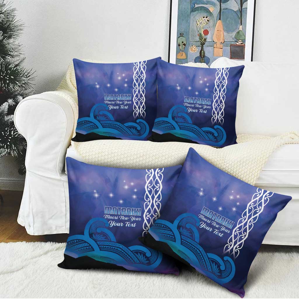 Personalised Matariki New Zealand Pillow Cover Maori New Year Galaxy Koru Pattern LT14 - Polynesian Pride