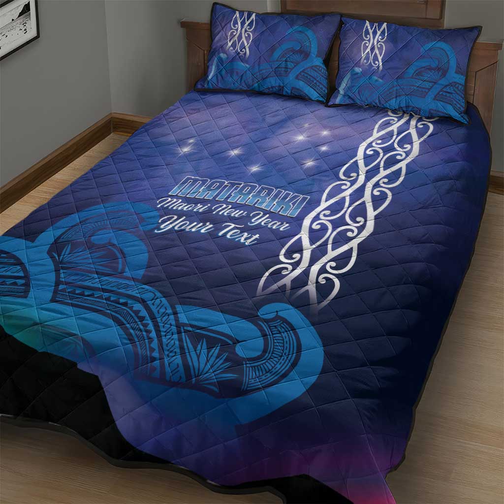 Personalised Matariki New Zealand Quilt Bed Set Maori New Year Galaxy Koru Pattern LT14 - Polynesian Pride