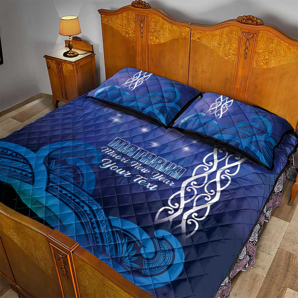 Personalised Matariki New Zealand Quilt Bed Set Maori New Year Galaxy Koru Pattern LT14 - Polynesian Pride