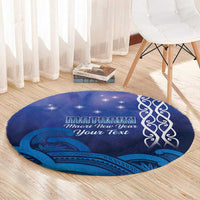 Personalised Matariki New Zealand Round Carpet Maori New Year Galaxy Koru Pattern LT14 - Polynesian Pride