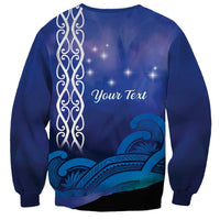 Personalised Matariki New Zealand Sweatshirt Maori New Year Galaxy Koru Pattern LT14 - Polynesian Pride