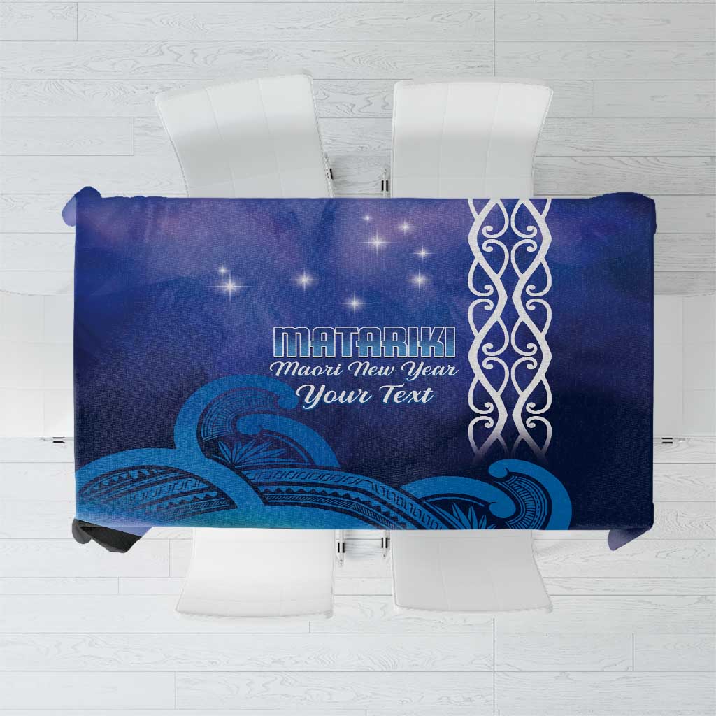 Personalised Matariki New Zealand Tablecloth Maori New Year Galaxy Koru Pattern