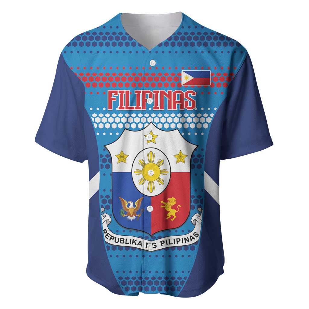 Philippines Football 2026 Baseball Jersey Come On Filipinas LT14 Blue - Polynesian Pride
