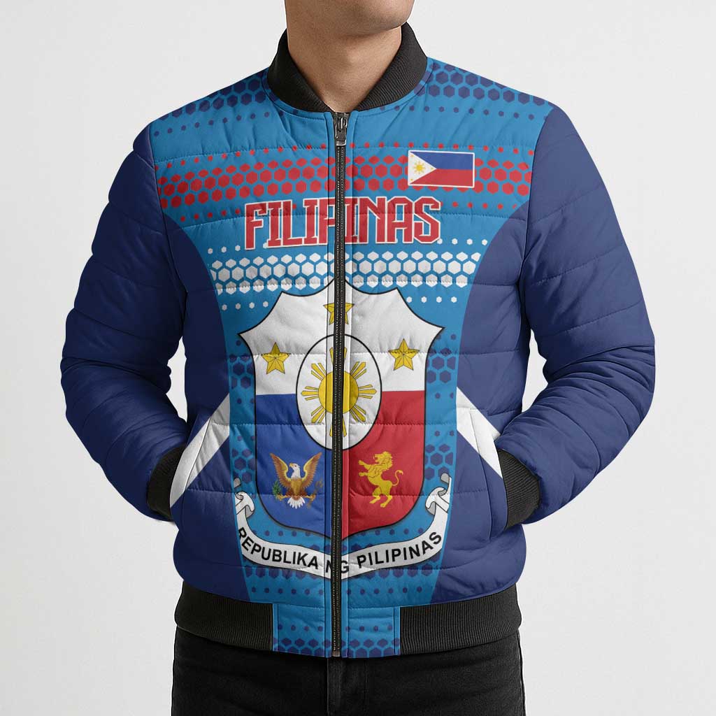 Philippines Football 2026 Bomber Puffer Jacket Come On Filipinas LT14 - Polynesian Pride