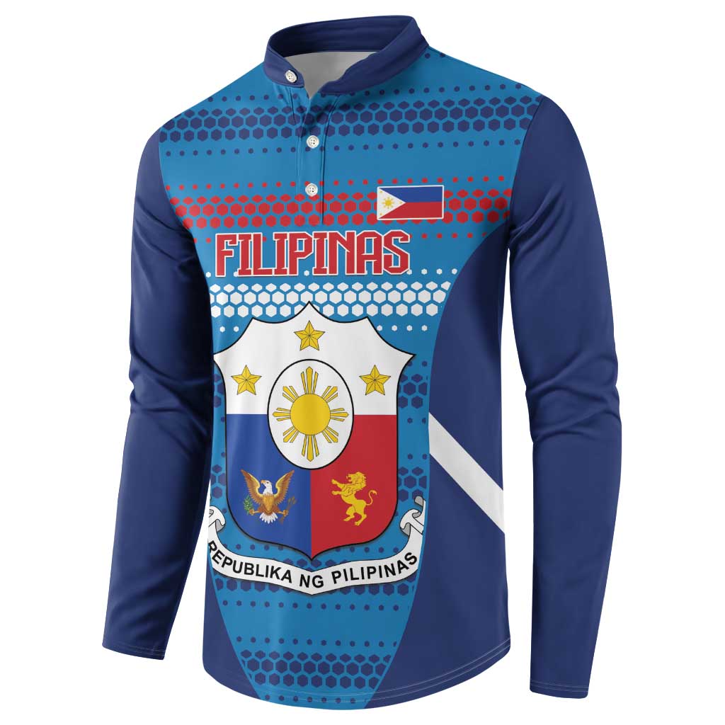Philippines Football 2026 Button Sweatshirt Come On Filipinas LT14 - Polynesian Pride