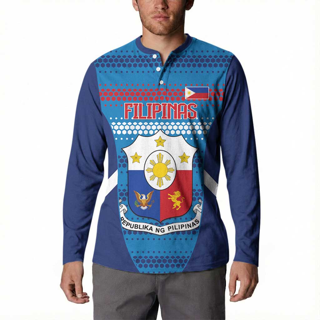 Philippines Football 2026 Button Sweatshirt Come On Filipinas LT14 - Polynesian Pride