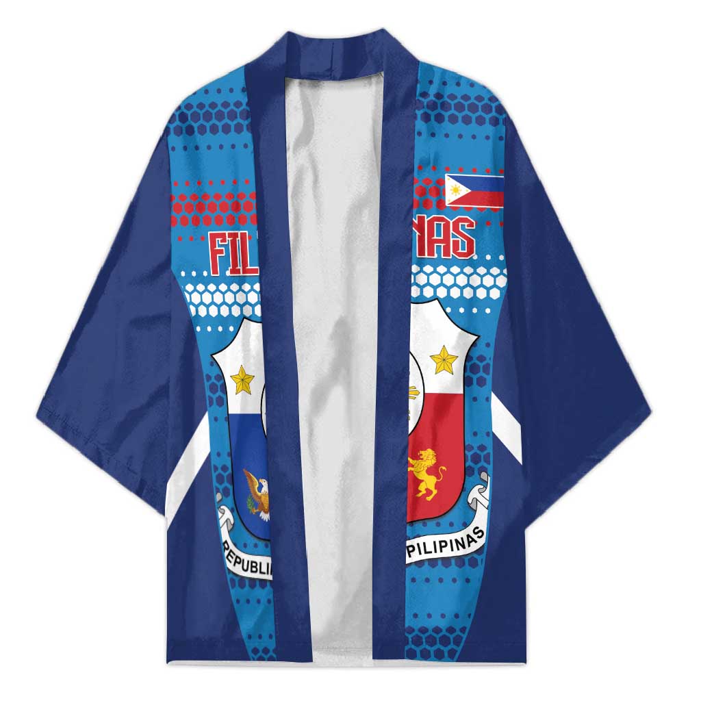 Philippines Football 2026 Kimono Come On Filipinas LT14 Unisex Blue - Polynesian Pride