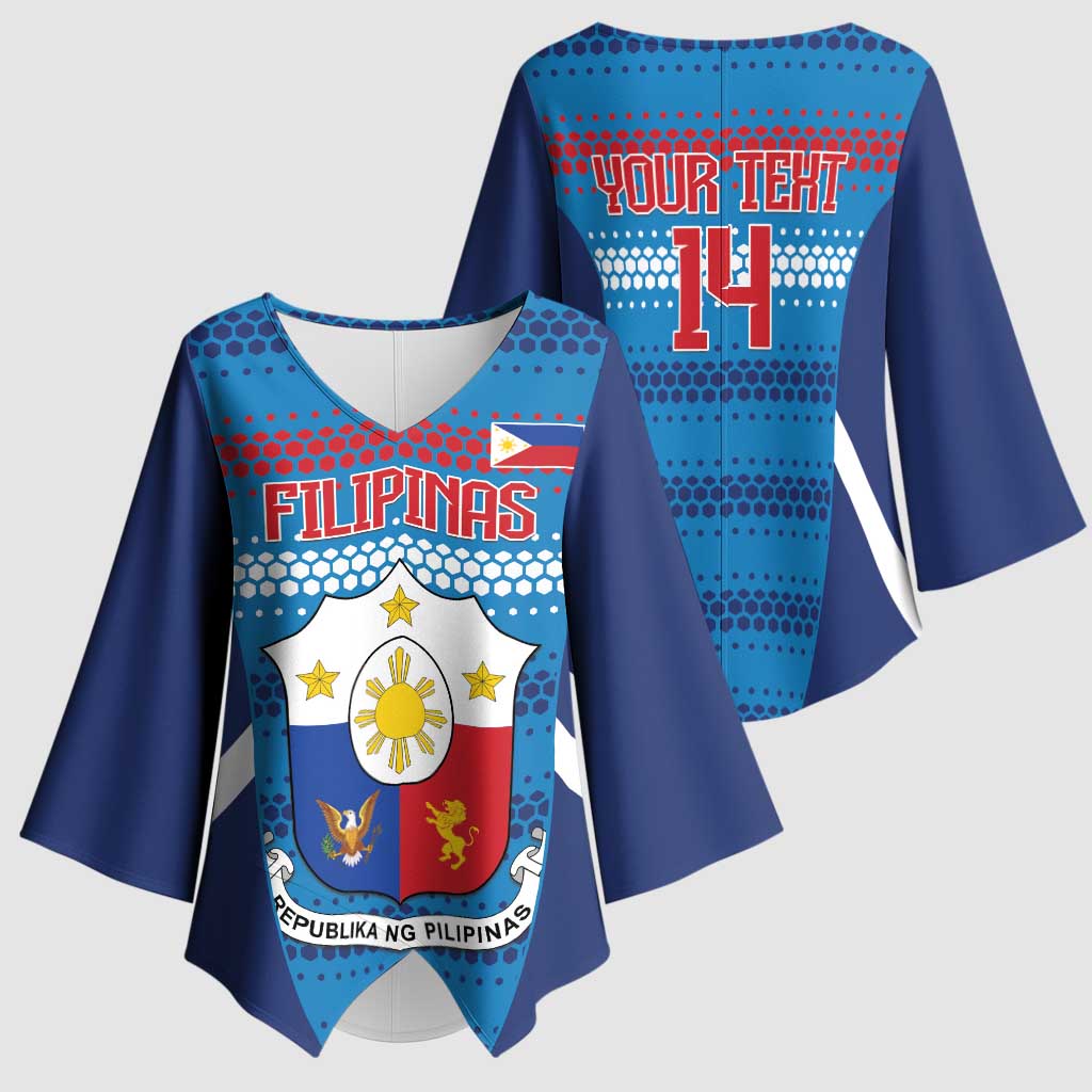 Philippines Football 2026 Kimono Sleeve Blouse Come On Filipinas LT14 - Polynesian Pride