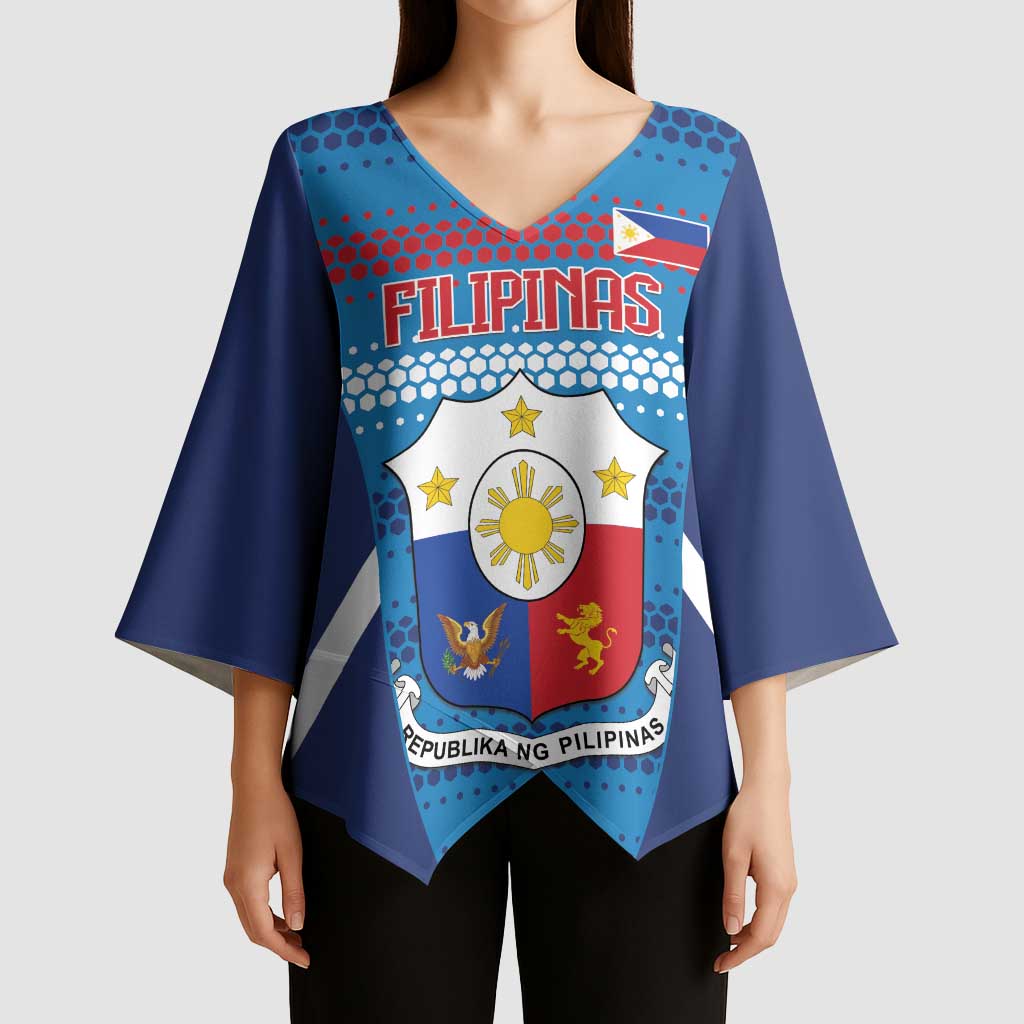 Philippines Football 2026 Kimono Sleeve Blouse Come On Filipinas LT14 - Polynesian Pride