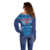 Philippines Football 2026 Off Shoulder Sweater Come On Filipinas LT14 - Polynesian Pride