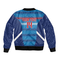 Philippines Football 2026 Sleeve Zip Bomber Jacket Come On Filipinas LT14 - Polynesian Pride