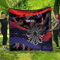 Philippines Sun Tattoo Quilt Feathers Filipinas Grunge Style Black LT14 - Polynesian Pride
