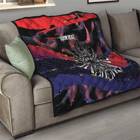Philippines Sun Tattoo Quilt Feathers Filipinas Grunge Style Black LT14 - Polynesian Pride