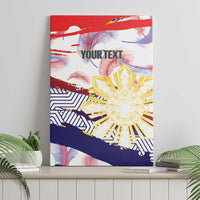 Philippines Sun Tattoo Canvas Wall Art Feathers Filipinas Grunge Style White LT14 - Polynesian Pride