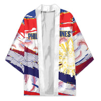 Philippines Sun Tattoo Kimono Feathers Filipinas Grunge Style White LT14 Unisex White - Polynesian Pride