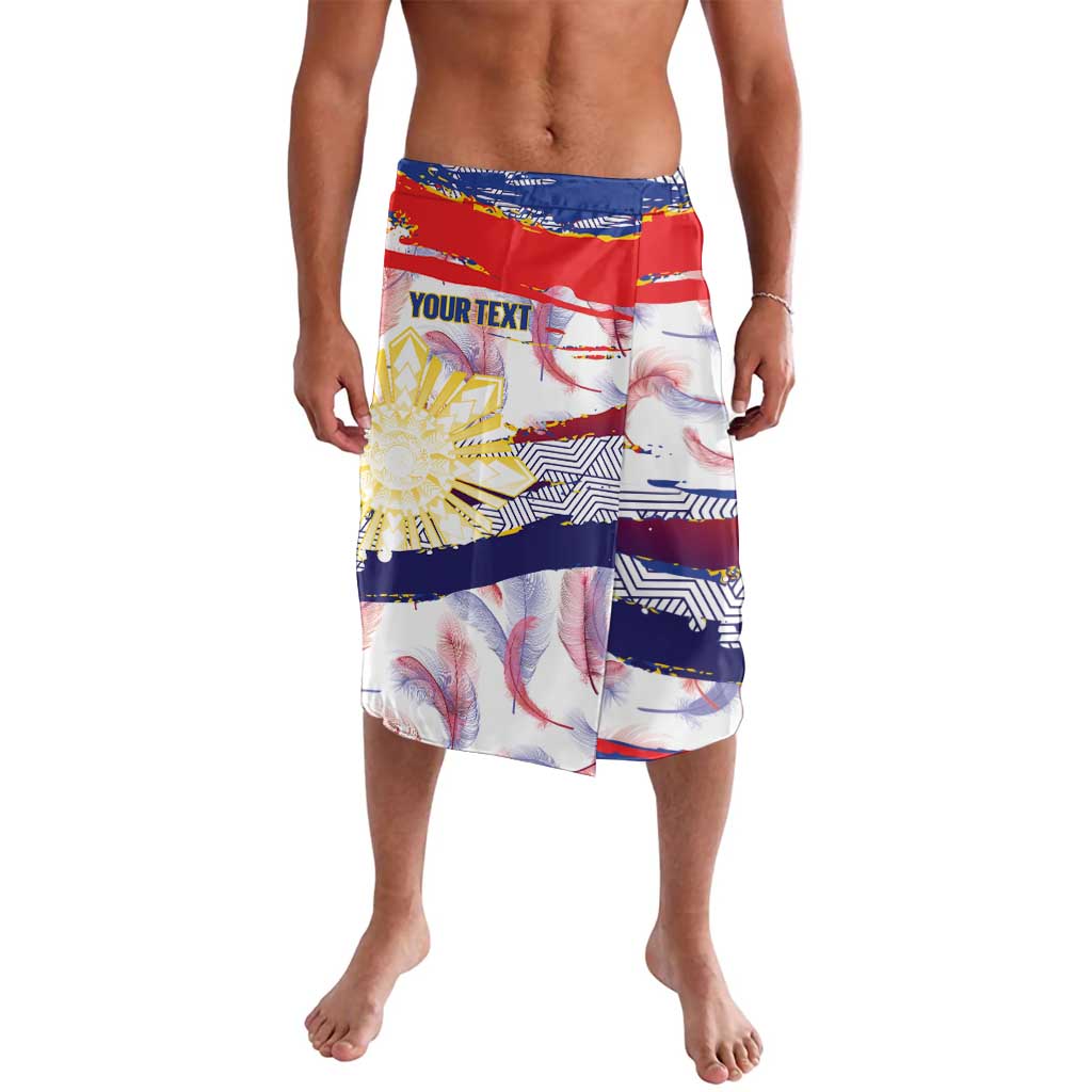 Philippines Sun Tattoo Lavalava Feathers Filipinas Grunge Style White LT14 White - Polynesian Pride