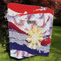 Philippines Sun Tattoo Quilt Feathers Filipinas Grunge Style White LT14 - Polynesian Pride