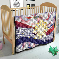 Philippines Sun Tattoo Quilt Feathers Filipinas Grunge Style White LT14 - Polynesian Pride