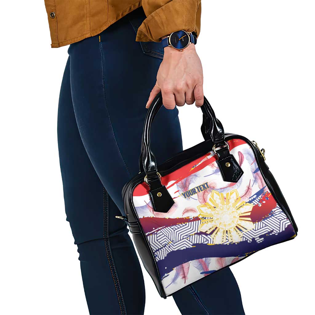 Philippines Sun Tattoo Shoulder Handbag Feathers Filipinas Grunge Style White LT14 - Polynesian Pride