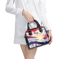 Philippines Sun Tattoo Shoulder Handbag Feathers Filipinas Grunge Style White LT14 - Polynesian Pride