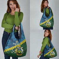 Personalised Solomon Islands Darts Grocery Bag Tropical Leaves Melanesian Pattern LT14 - Polynesian Pride