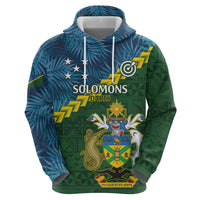 Personalised Solomon Islands Darts Hoodie Tropical Leaves Melanesian Pattern LT14 - Polynesian Pride