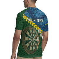 Personalised Solomon Islands Darts Rugby Jersey Tropical Leaves Melanesian Pattern LT14 - Polynesian Pride