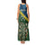 Personalised Solomon Islands Darts Tank Maxi Dress Tropical Leaves Melanesian Pattern