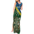 Personalised Solomon Islands Darts Tank Maxi Dress Tropical Leaves Melanesian Pattern