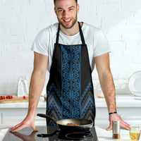 Blue Aotearoa Mangopare Kowhaiwhai Niho Taniwha Apron Maori New Zealand LT14 - Polynesian Pride