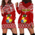 Tonga Rugby Hoodie Dress 2023 World Cup Tongan Kupesi Ngatu Pattern LT14 - Polynesian Pride