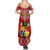 Tonga Rugby Summer Maxi Dress 2023 World Cup Tongan Kupesi Ngatu Pattern LT14 - Polynesian Pride