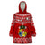 Tonga Rugby Wearable Blanket Hoodie 2023 World Cup Tongan Kupesi Ngatu Pattern LT14 One Size Red - Polynesian Pride