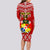 Custom Tonga Rugby Long Sleeve Bodycon Dress 2023 World Cup Tongan Kupesi Ngatu Pattern LT14 - Polynesian Pride