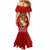 Custom Tonga Rugby Mermaid Dress 2023 World Cup Tongan Kupesi Ngatu Pattern LT14 - Polynesian Pride